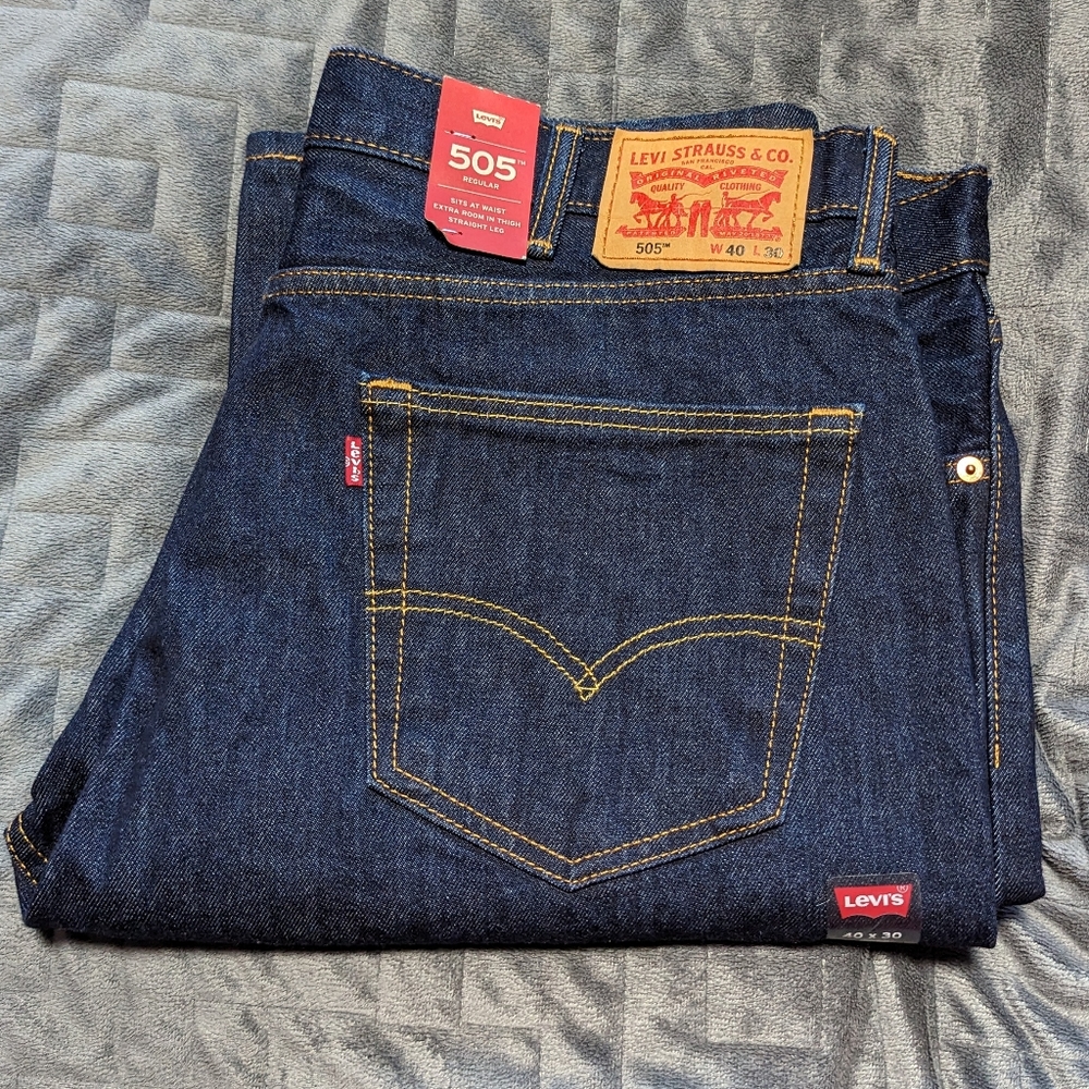 NWT Levi's 505 Indigo 40x30